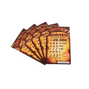 Break Opens Pull Tabs Supplier Game <b>Cards</b> Digital Printing Ticket Size logo Custom Pull Tabs - Product Image 4
