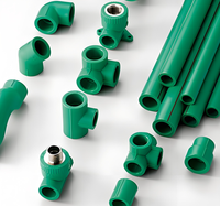 Bonne qualité PPR tuyau PN20 Tube d'eau en plastique haute pression vert PPR plombier tuyaux Hot Melt prise connexion 20-80C haute