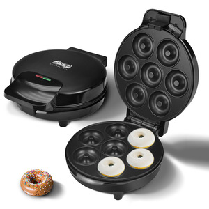 Machine à mini-beignets Dsp, 7 trous, forme ronde noire, pour usage domestique et boulangerie - Product Image 1