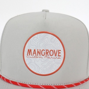 OEM 맞춤형 고품질 5 패널 레이저 컷 구멍 뚫린 방수 스포츠 야구 모자 고무 로고 퍼포먼스 남성용 아빠 모자 - Product Image 6