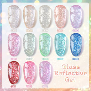 UR SUGAR 15ml Gel <span class=keywords><strong>de</strong></span> Uñas con Brillo <span class=keywords><strong>de</strong></span> Diamante Triturado Efecto Disco, Gel <span class=keywords><strong>de</strong></span> Purpurina <span class=keywords><strong>de</strong></span> Cristal Personalizable con Logo para Arte <span class=keywords><strong>de</strong></span> Uñas - Product Image 2