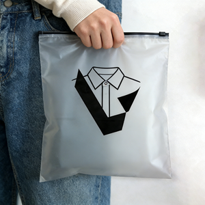Sacchetti di plastica con chiusura a zip, opachi, personalizzati, di alta qualità, in PE OPP, richiudibili, <span class=keywords><strong>per</strong></span> magliette e abbigliamento - Product Image 2