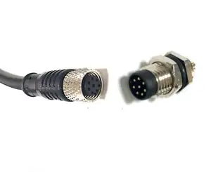 China Manufacture m8 connector waterproof m8 plug factory straight m8 connector 3 pin