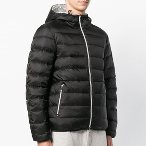 Des Hommes faits sur commande Avec un Capot une Fermeture sur le Devant pour le Style En Duvet Veste - Product Image 3