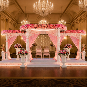 Mandap blanc classique pour mariages en destination et cérémonies sur la plage - Fabricant et exportateur aux prix de gros aux États-Unis - Product Image 2