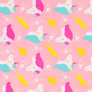 Custom Unicorn Rainbow Birthday Gift <b>Wrap</b> <b>Paper</b> <b>Roll</b> Double Sided Coated Eco-Friendly Recyclable Digital Printing <b>Paper</b> - Product Image 3