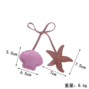 Nuovo Portachiavi con Ciondolo a Forma di Conchiglia <span class=keywords><strong>e</strong></span> Stella Marina, Perfetto per <span class=keywords><strong>Borse</strong></span> <span class=keywords><strong>e</strong></span> Chiavi dell'Auto, Regalo Ideale per Coppie - Product Image 2