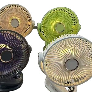 M9 Clip Fan 8 Inch Oscillating With Night <b>Light</b> 5 Speed Desktop Wall Mountable Quiet Cooling Fan - Product Image 5