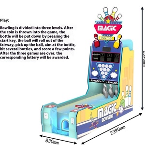 Double <b>Bowling</b> Arcade Game Machine for Kids Coin Operated Video Entertainment Equipment 2 Players 1 Year Warranty - Product Image 4
