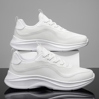 Chaussures de sport décontractées à lacets pour hommes, respirantes, en maille, légères, confortables, flexibles, grandes tailles, pour l'été