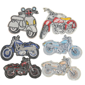 Tùy Chỉnh Mô Hình Mát Mẻ Thêu Các Bản Vá Lỗi 3D Punk Phong Cách Sắt Trên Cảm Thấy Phù Hiệu Xe Máy Phổ Biến Phim Hoạt Hình Thiết Kế Cho Xe Máy - Product Image 2