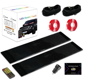 Papan tanda Led fleksibel tampilan pola Rgb pintar, Panel piksel matriks Led mobil untuk truk dapat diprogram kontrol aplikasi - Product Image 2