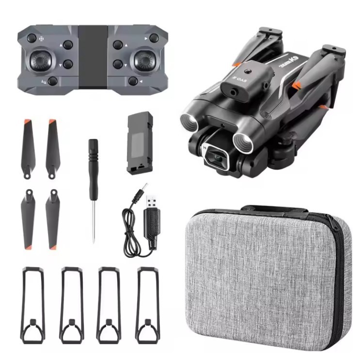 Mini Drone K9 Avec Double Caméra 4K HD WiFi – Pliable, Maintien Altitude, Gestes Selfie, Vol Facile