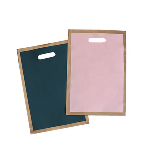 Thuế quan cứu trợ bán buôn bốn-ngón tay Frosted T-Shirt Vàng Cạnh Tùy chỉnh PP <span class=keywords><strong>PVC</strong></span> nhựa bền quần áo Mua Sắm Đồ lót quà tặng bao bì - Product Image 5