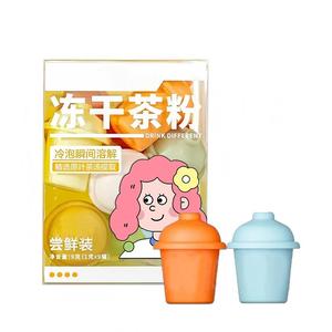 Capsula di Tè Bianco al Litchi Portatile per Infusione a Freddo, Tè Istantaneo in Polvere Liofilizzata, Leggero e Facile da Preparare - Product Image 1