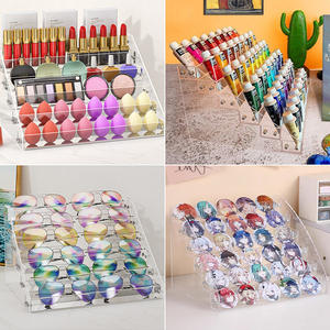 איפור קוסמטי ברור המארגן מתלה טבלטופ 3-4 שכבה אתריים שמנים אתריים בקבוק מדף - Product Image 6