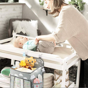 Convenient Nursery Caddy with Hanging Diaper <strong>Storage</strong> Polyester Backpack Nursery Organizer for <strong>Baby</strong> Essentials <strong>Old</strong> Diaper Bags - Product Image 6