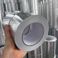 Ruban adhésif en aluminium argenté 40U pour isolation de conduits de solvants CVC, personnalisé, en feuille, pour protection