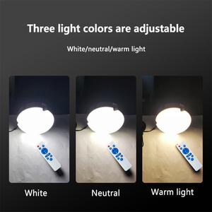 Plafonnier LED d'intérieur en aluminium 200W-500W, étanche IP66, alimenté par énergie solaire, avec télécommande pour la maison - Product Image 2