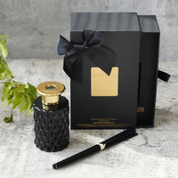 Ensemble de bouteilles en verre, personnalisé, diffuseur de parfum de maison, huile essentielle, bâton en rotin parfumé, 10 pièces