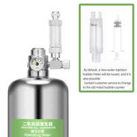 ZRDR Aquarium bricolage Kit de système de générateur de CO2 avec réglage du débit d'air de pression plante d'eau poisson Aquarium Co2 ValveCo2 bouteille de gaz