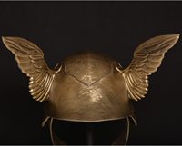 Casco Alado de Malenia con Patrón Animal, de Resina, con Soporte, Técnica Glaseada, Réplica de Accesorio de Cosplay