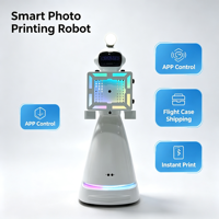 Robot Photobooth 360° à Rotation Automatique avec Contrôle à Distance par Application, Éclairage LED et Flight Case – Prix Usine 2026