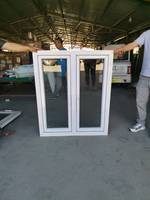 Fenêtre à battant en PVC/UPVC, double vitrage en verre trempé pour villa, maison résidentielle, projet de construction