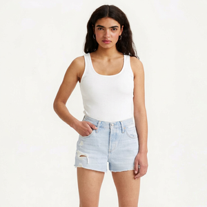 Custom Women Ribbed Tank <b>Top</b> Sleeveless Cotton Stretch Casual Slim Fit Basic Summer Vest OEM Private Label - Product Image 1