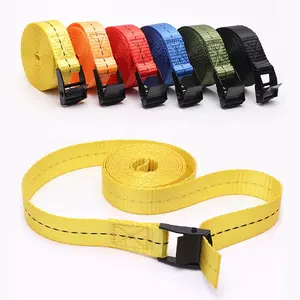 Custom logo cam buckle strap luggage cargo Lashing Ratchet Tie Down Strap