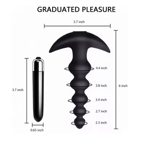 Vibrador Anal Ecológico a Prueba de Agua de 16 Modos, Masajeador de Próstata con Cuentas de Silicona, Juguete Sexual para Hombres, Mujeres y Parejas - Product Image 3