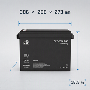 Batterie LiFePO4 LFP CFE-2560 PSE 12.8V 200Ah avec BMS IP65, 3000 cycles, pour onduleur <span class=keywords><strong>FoxESS</strong></span>, solaire marin et alimentation de secours solaire - Product Image 2