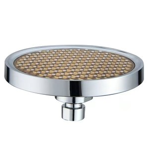 Shower Head Round Top <b>Spray</b> Rain Function Fully Electroplated Durable Bathroom Shower Accessory - Product Image 1
