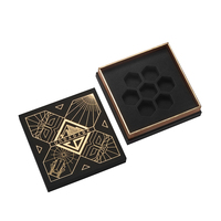 Carton personnalisé vente en gros jeu de dés de luxe emballage cadeau papier rigide avec mousse EVA velours insertion couvercle et boîte de Base
