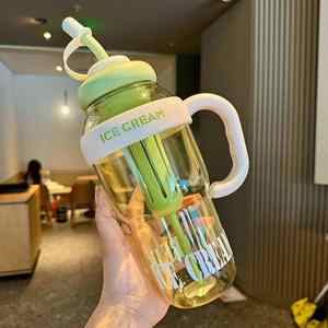 Vaso de Plástico de Gran Capacidad de 1300 ml con Filtro y Pajita, Diseño Bonito, Venta al por Mayor - Product Image 2