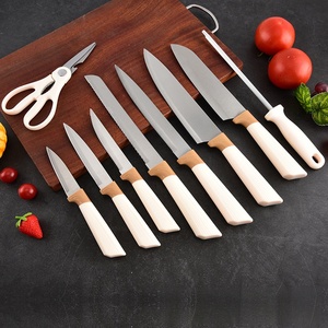 15-Pcs Stainless Steel Kitchen Knife Set with Scissors & Sharpening <b>Rod</b> Custom Logo Kitchen Gift Knives ABSHandle - Product Image 4