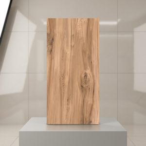Azulejos de Porcelana Pulida con Efecto Madera Berlin Wood Marrón Brillante, Diseño de 2x4 pies, Azulejo Premium para Piso y Pared - Product Image 4