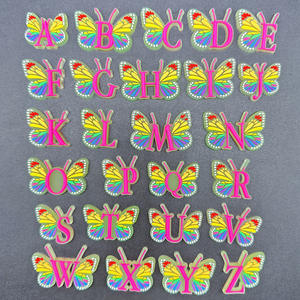 Glow in Dark butterfly Letter Shoe Charms for Clogs Sandals <strong>Light</strong> <strong>up</strong> Shoe Decorations for Party or Celebration case Accessories - Product Image 2