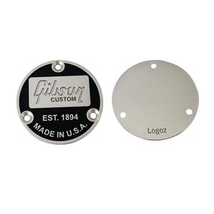 Couvercle de commutateur en métal peint à la main pour <span class=keywords><strong>Gibson</strong></span> Epiphone EST 1894 gravure d'animaux de guitare électrique sur la plaque arrière - Product Image 3