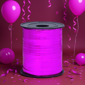 Cinta Brillante Color Fucsia 450M para Decoración de Fiestas - Product Image 3