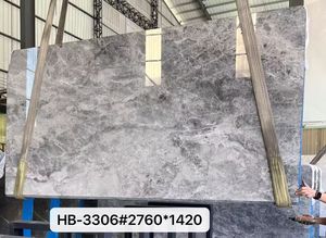 Losa de Mármol Gris Dora, Mármol Gris Natural con Vetas de Nube para Paredes de Hotel, Pisos, Escalones, Encimeras de Baño - Product Image 3