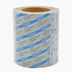 Pharmaceutical Packaging Foil Heat Seal Lacquered Printing Packing Tablet Film PTP Aluminum Blister Foil For Pharmaceutical Packing