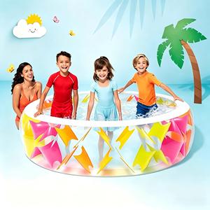 Piscina Inflable Infantil Colorida de PVC, Piscina de Verano para Niños, MAKE WAVES, 3mm de Grosor, Plegable - Product Image 4