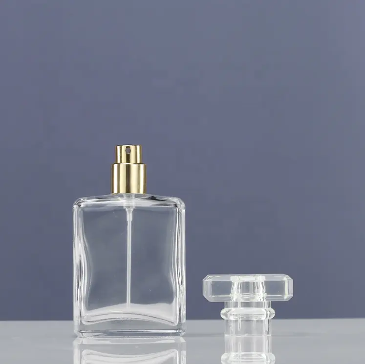 15ml 30ml 100mL botellas de vidrio cuentagotas de aerosol aceite esencial perfume 1oz botella de perfume de vidrio rectangular cuadrado