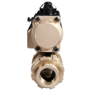 Válvula de Bola Neumática de PVC, Válvula de Bola de Control de Aire de Doble Unión con Actuador Neumático - Product Image 2