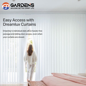 Jardín personalizado diseño Popular eléctrico Vertical persianas transparentes motorizadas Hanas persianas sombra sueño como cortina Xiaomi Tuya - Product Image 3