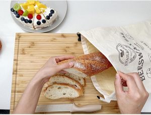 XL 17x13 Zoll Bienenwachs-Brotbeutel für Sauerteig, 2er-Pack Wiederverwendbare Bienenwachs-Brotbeutel zur Aufbewahrung - Product Image 6