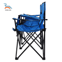 OEM vente en gros chaise double de camping légère et portable avec accoudoirs chaises de plage pliantes avec auvent