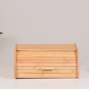 กล่องขนมปังไม้ไผ่ชางรง 30x20x15 ซม. พร้อมฝาปิด สำหรับเก็บของในครัว - Product Image 2