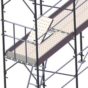 Ponteggio a Telaio H in Acciaio di Alta Qualità Professionale del Produttore LINYIQUEEN Verniciato a Polvere Rosso - Product Image 6